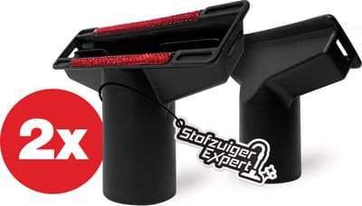2x Meubelzuigmond geschikt voor Miele stofzuigers - Vervangend Hulpstuk 35mm - Opbergen Onder Accessoires Klep