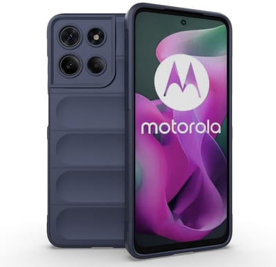 MobyDefend Hoesje - Geschikt voor Motorola Moto G15 / G15 Power / G17 / G17 Power - TPU Gripcase - Blauw