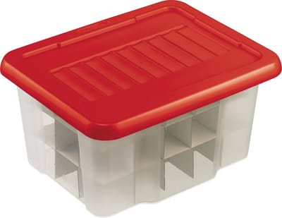 Sunware Nesta kerstballen opbergbox 24L - Voor 45 kerstballen - 43x22x34 cm
