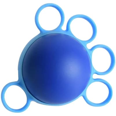 Handtherapie Grip Versterker Bal Vinger Strekker Voor Armspier Ontspanning Herstel Revalidatie Fitness Oefenapparatuur blue