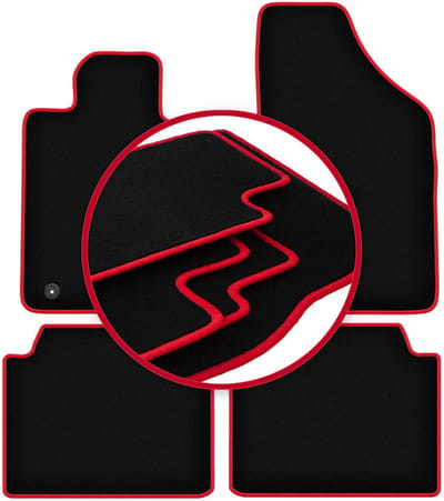 CARLUX-RED automatten voor: Renault Safrane liftback (1992-2000)