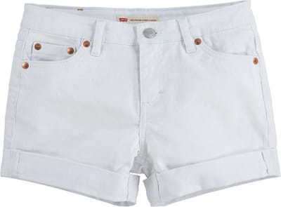 Levi´s ® Kids Girlfriendy Korte Broek Wit 14 Years Meisje