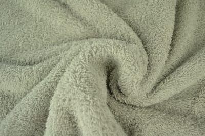 10 meter badstof - Zilvergrijs - 90% katoen - 10% polyester