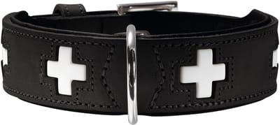 Hunter Hondenhalsband Swiss Zwart Maat 65