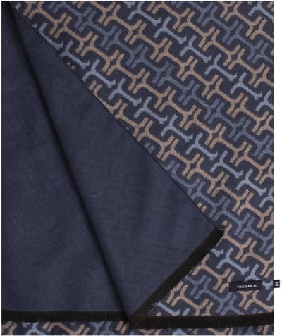 TRESANTI | FOSCO | Viscose sjaal ketting motief | Blauw