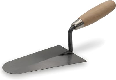 Professionele Italiaanse Metseltroffel 180mm met Roestvrijstalen Blad en Houten Handvat