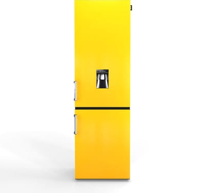 Nunki Large H2O – Koel-vriescombinatie – Waterdispenser – E-klasse – 268 liter – Lucid Yellow Gloss