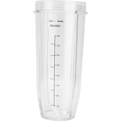 Tasse de Rechange 32oz Tasse de Blender Récipient Adapté pour Blender Nutri Ninja 1000W Accessoires white