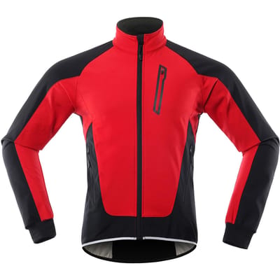 Heren Fietsjack Waterdicht Winddicht Thermisch Fleece Fietstrui MTB Fietsen Hardlopen Herfst Winter Jas L