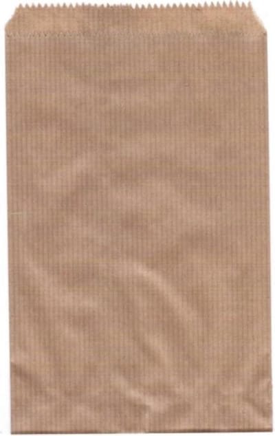 Papieren zakjes - 10 x 16 cm - Bruin - Set 50 stuks