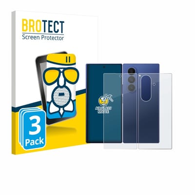 BROTECT - Screenprotector voor Samsung Galaxy Z Fold 7 (Voor+Achter) - Folie Beschermfolie Beschermglas matte 3 Stuks