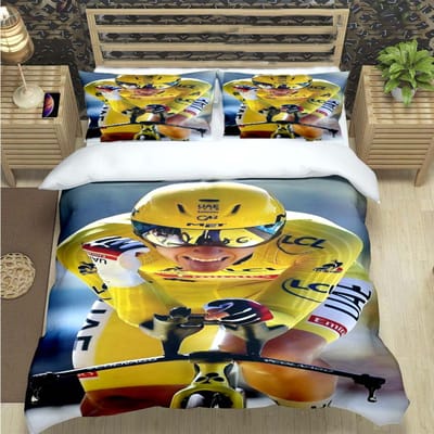 Mode Mountainbike Ttadej Pogacar Print Beddengoed Sets Beddengoed Set Dekbedovertrek Beddekbed Set Beddengoed Set Luxe Cadeau 180*220cm 3pcs
