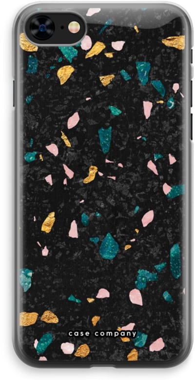 Case Company® - Hoesje geschikt voor iPhone 8 hoesje - Terrazzo N°10 - Soft Cover Telefoonhoesje - Bescherming aan alle Kanten en Schermrand