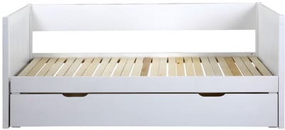 Vente-unique Bedbankje hout wit 90 x 190 cm
