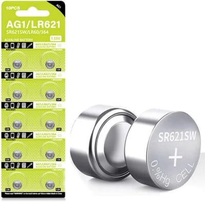 Knoopcelbatterijen 10 stuks - 1,5V AG1 Batterij voor Horloges en Elektronische Apparaten