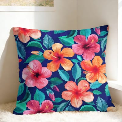 Tropische Bloemige Kussenhoes Print Kussenhoes Retro Trendy Kussenhoes Voor Bank Bank Bed Woonkamer 30x50cm