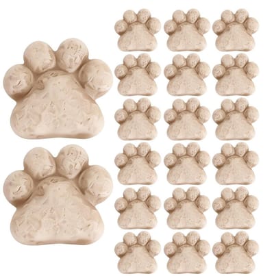 Decoratieve Stenen - Kattenpootjes Sierstenen - Tuin Decoreren - Weerbestendig Hars - 20 Stuks - Grijs