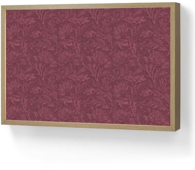 Wandlamp 60x40 cm - Oplaadbaar - Bladeren - Patroon - Paars - Wandlampen binnen woonkamer - Slaapkamer lamp - Decoratieve nachtlamp - Vloerlamp draadloos