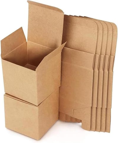 Dailygoods- Geschenkdozen 15 stuks - Kartonnen Dozen met Deksel - Vierkante Dozen - Kraftpapier - Bruin - 15 x 15 x 15 cm - Cadeauverpakking
