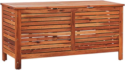 RIVIERA - Kussenbox - Donkere houtkleur - 130 cm - Acaciahout