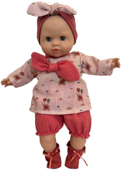 Paola Reina Manus Anastassia zachte babypop blank meisje met blauwe ogen 36cm