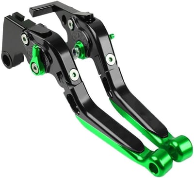 Motorfiets Handvatten - Stuur Grips - Veilig Rijden - Verstelbare Hendels - Universele Pasvorm - Groen