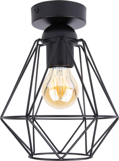 LED Plafondlamp Rond 4W | Industrieel | Zwart - Inclusief Lamp
