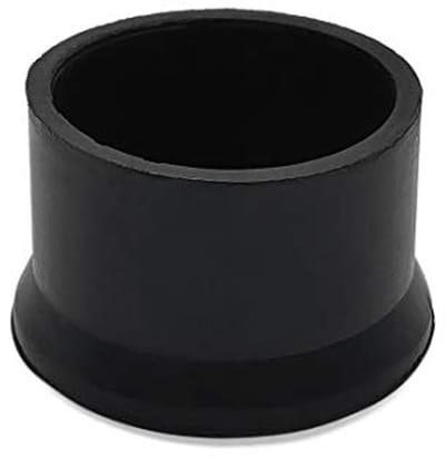Vloerbeschermers voor Stoelpoot - Antislip Rubber Caps voor Meubels - 50mm, Rond, Zwart - 4 Stuks