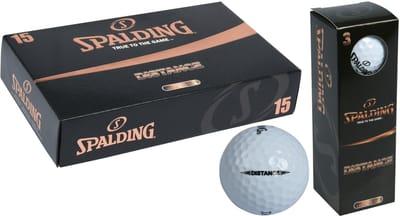 Spalding - Distance 15-stuks - witte golfballen