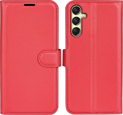 Coverup Hoesje - Geschikt voor Samsung Galaxy A16 Hoesje - Coverup Book Case - Rood
