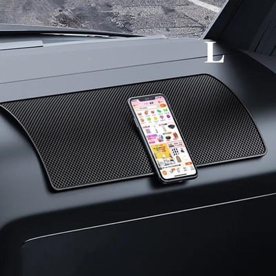 Hittebestendig 1 stuks Auto Dashboard Antislip Mat Plakkerige Pad voor Telefoon & Mode Brillenhouder Geschikt voor Auto's/Vrachtwagens/SUV Makkelijk Schoon te Maken Auto Interieur Organizer 1pc gray