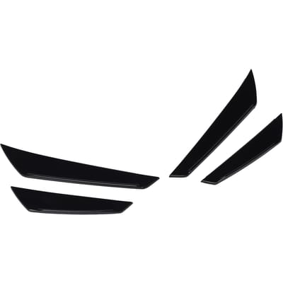 4 Stuks Voorbumper Zijsplitter Glanzend Zwart Verbeter Stroomlijn Decoratief voor WRX STI VB 2022 en verder black
