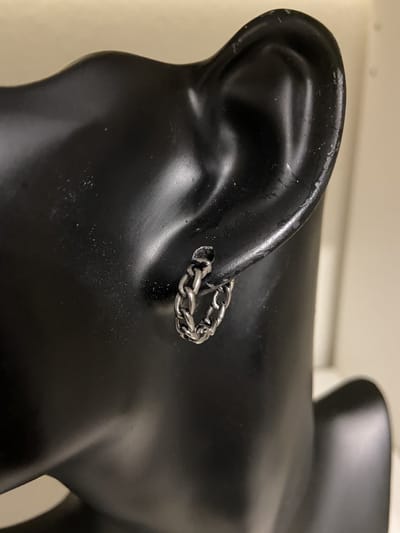 Mannen decor hoepel oorring | | Make up | Parfum | Moederdag | Verjaardagscadeau| Cadeautje| Valentijnsdag| Kado | sieraden | vaderdag | oorbellen | oorsieraden