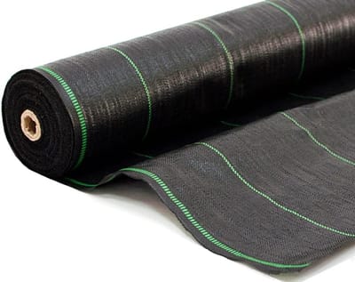 Waterdoorlatend Anti-onkruiddoek Scheurvast Tuinfolie 70 g/m² 1,6 x 5 m Zwart