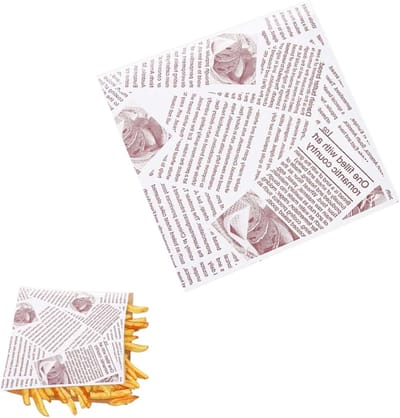 100 Stuks Driehoekige Papieren Verpakkingen voor Hamburgers | Voedselveilig, Vetafstotend, Herbruikbaar | 18x18cm | Wit