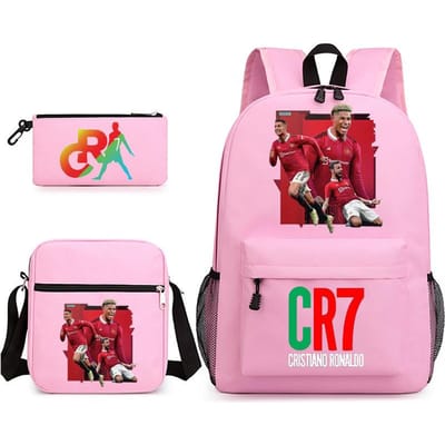 3-delige Schoolrugzakset voor Studenten Grote Capaciteit Oxford Stof Schooltas met Schouderband en Etui 3-piece school bag set