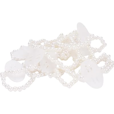 10 Pcs Bracelet Corsage de Poignet Perle Élégant Élastique Corsages Perle Bandeau de Poignet pour Mariage Festival Bal white