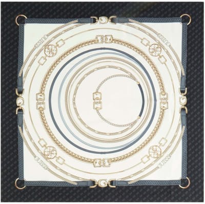 Guess Foulard Dames Sjaal 90x90 - Vierkant - Zwart