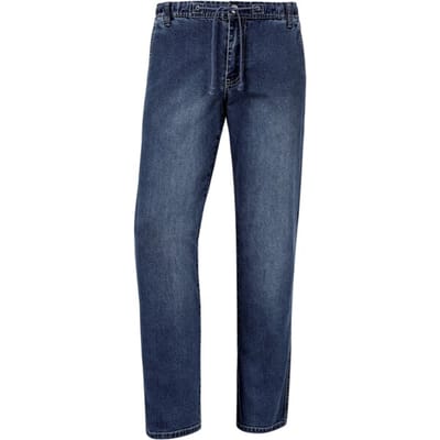 Jan Vanderstorm herren Jeans Met Elastische Band - 36 - blauw - Plus Size