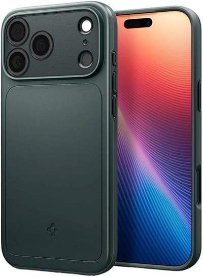Spigen Thin Fit MagFit Hoesje Geschikt voor Apple iPhone 17 Pro - Back Cover Compatibel met MagSafe - Groen