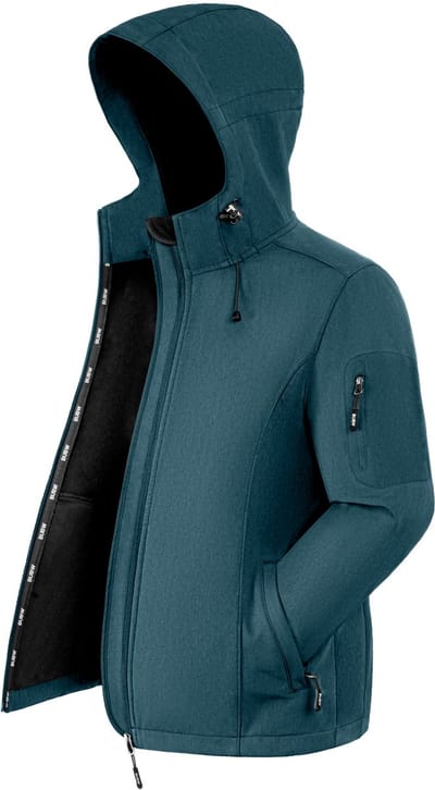 BUBW® Windjack - Outdoorjas - Windjack Dames Hardlopen - Lichtgewicht - Ademend - Dames - Groenblauw - Maat M