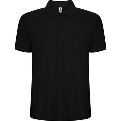 Roly Heren Pegaso Premium Effen Polo Shirt (Zwart)