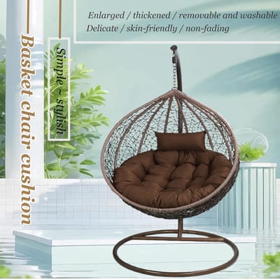 Hangstoelkussen - Schommelstoelkussen - Buiten Ontspannen - Extra Dikke Vulling - 110 cm - Lichtgroen