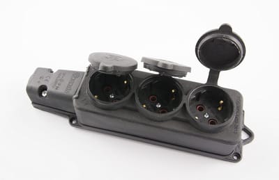 Stekker, Koppeling en Stopcontact Set van Massief Rubber 16A/250V
