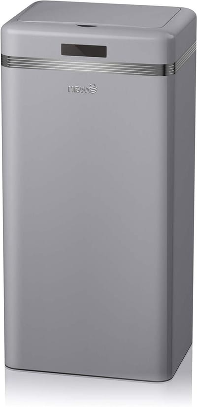 Square Sensor Waste Bin - Grey
