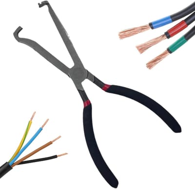 Elektrische Scheidingstang - Connector Tang - Auto Reparatie - Robuust Koolstofstaal - 20 cm - Zwart