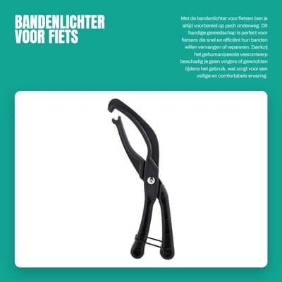 Dailygoods- Bandenlichter Gehumaniseerd Ontwerp - Bandenreparatiegereedschap - Draagbaar Formaat - Solide Constructie - Geschikt voor Banden <45 mm - Afmetingen 220 x 45 mm - Bandenreparatieset