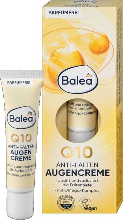 Balea Oogcreme Q10 - Anti rimpel oogcrème - Vermindert rimpels - 15 ml