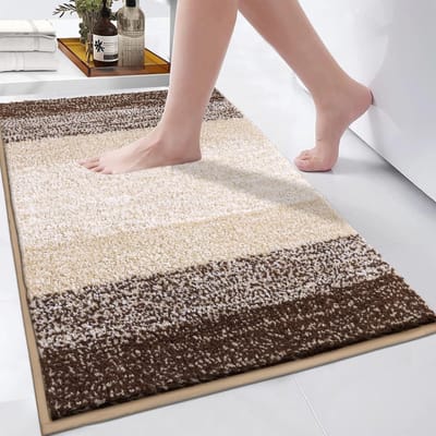 JGS ® Zachte en Antislip Badmatten en Badtapijten, Koffiekleurig, 50 x 80 cm