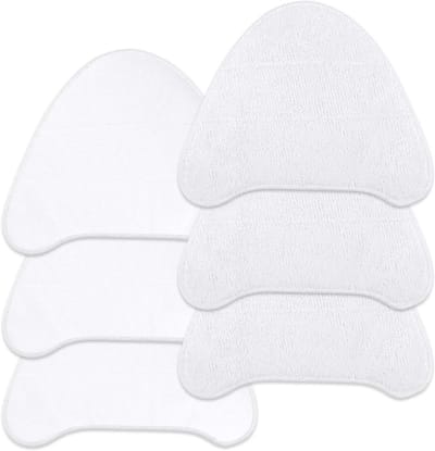Vervangende Dweilpads - Stoomreiniger Pads - Grondig Reinigen - Microvezel Materiaal - 6 Stuks - Wit